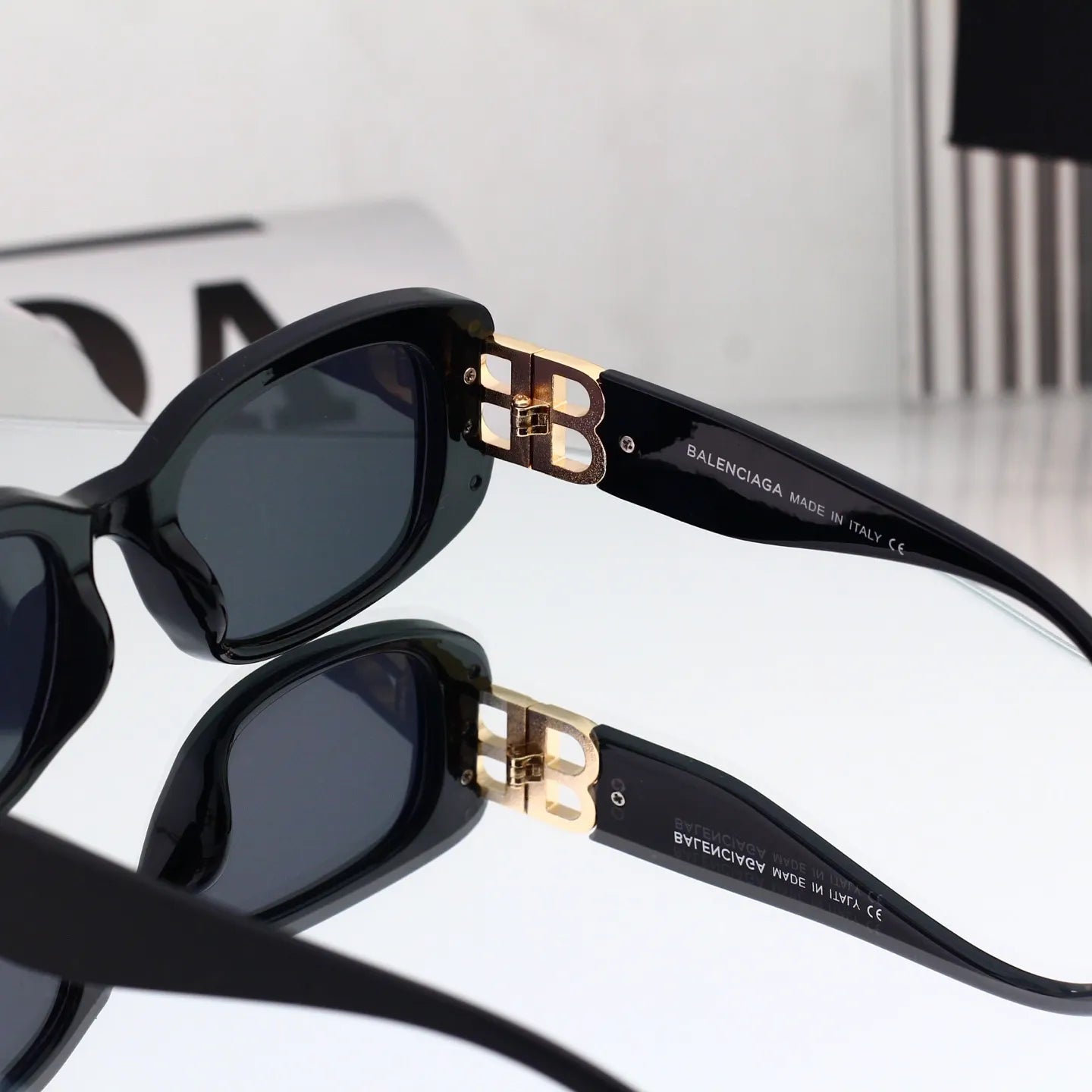 Double B Temple Patchwork Sunglasses