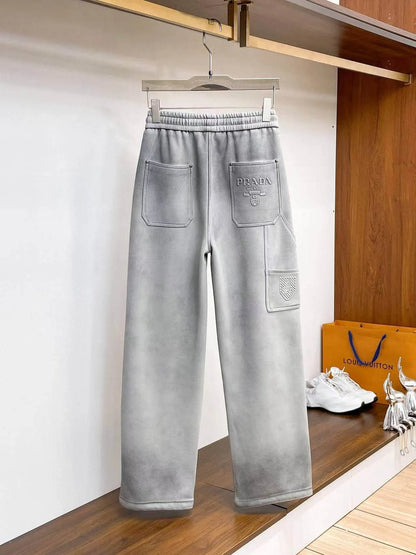 Side Cargo Pocket Embossed Pants