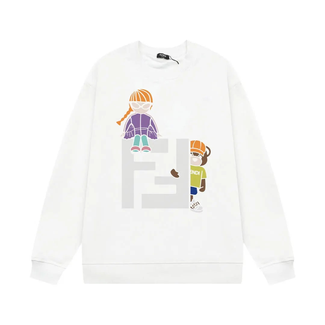 Letter “F” Print Sweatshirt