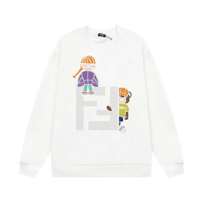 Letter “F” Print Sweatshirt