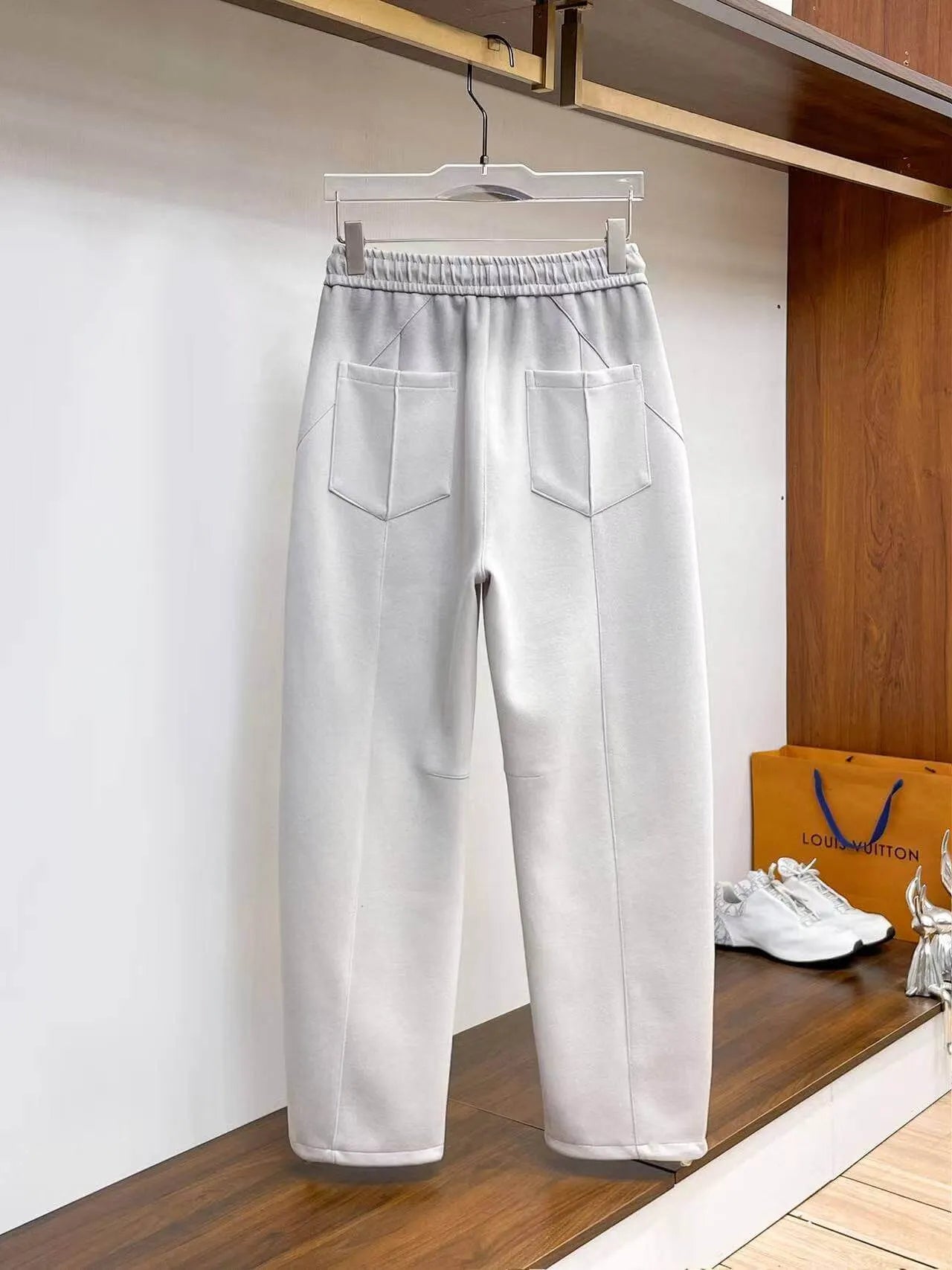 Dual‑Embossed  Relaxed Fit Pants