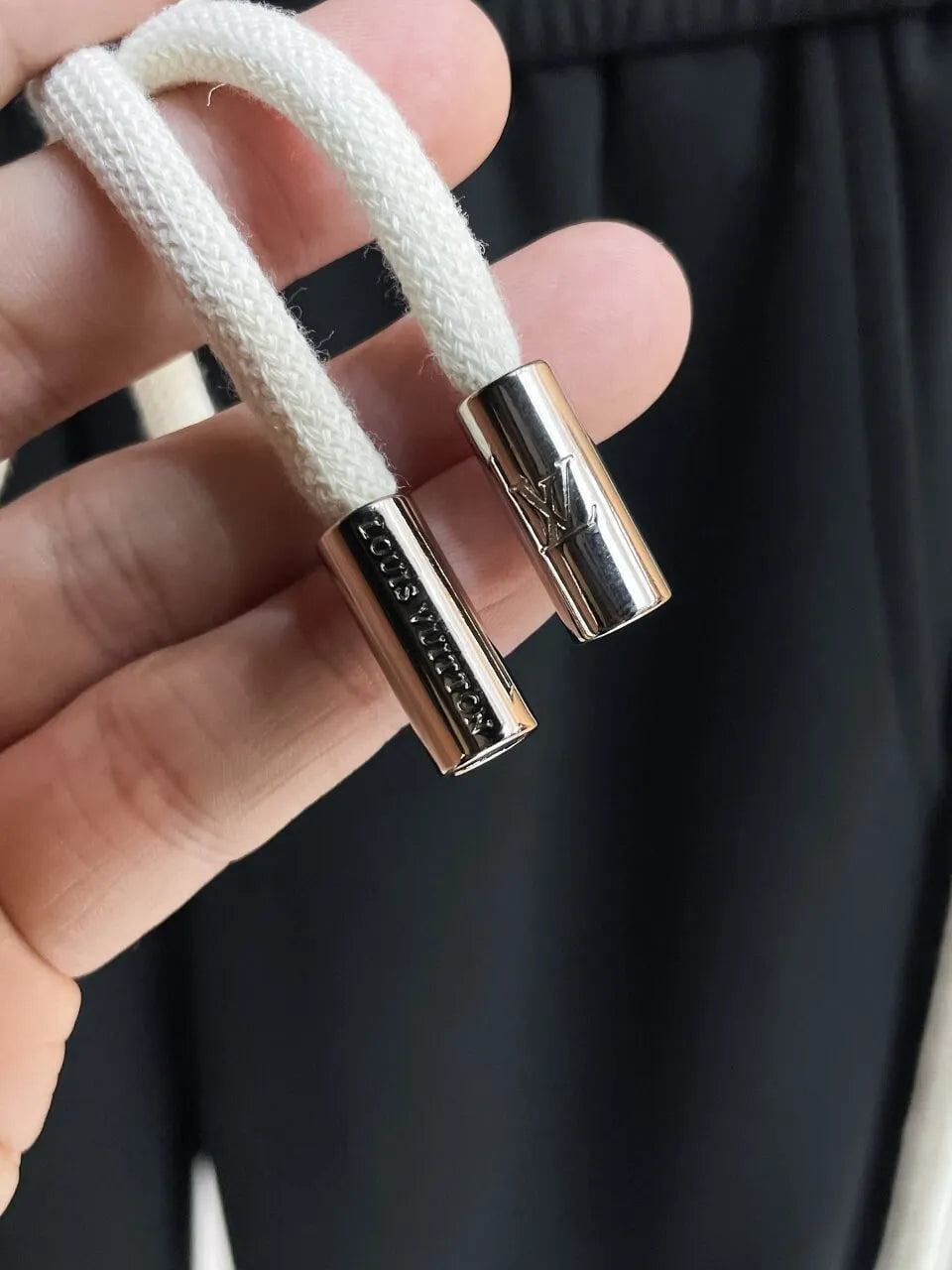 Side Stripe Letter Embroidered Straight Pants