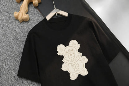 Cartoon Bear Graphic Crew Neck T-Shirt