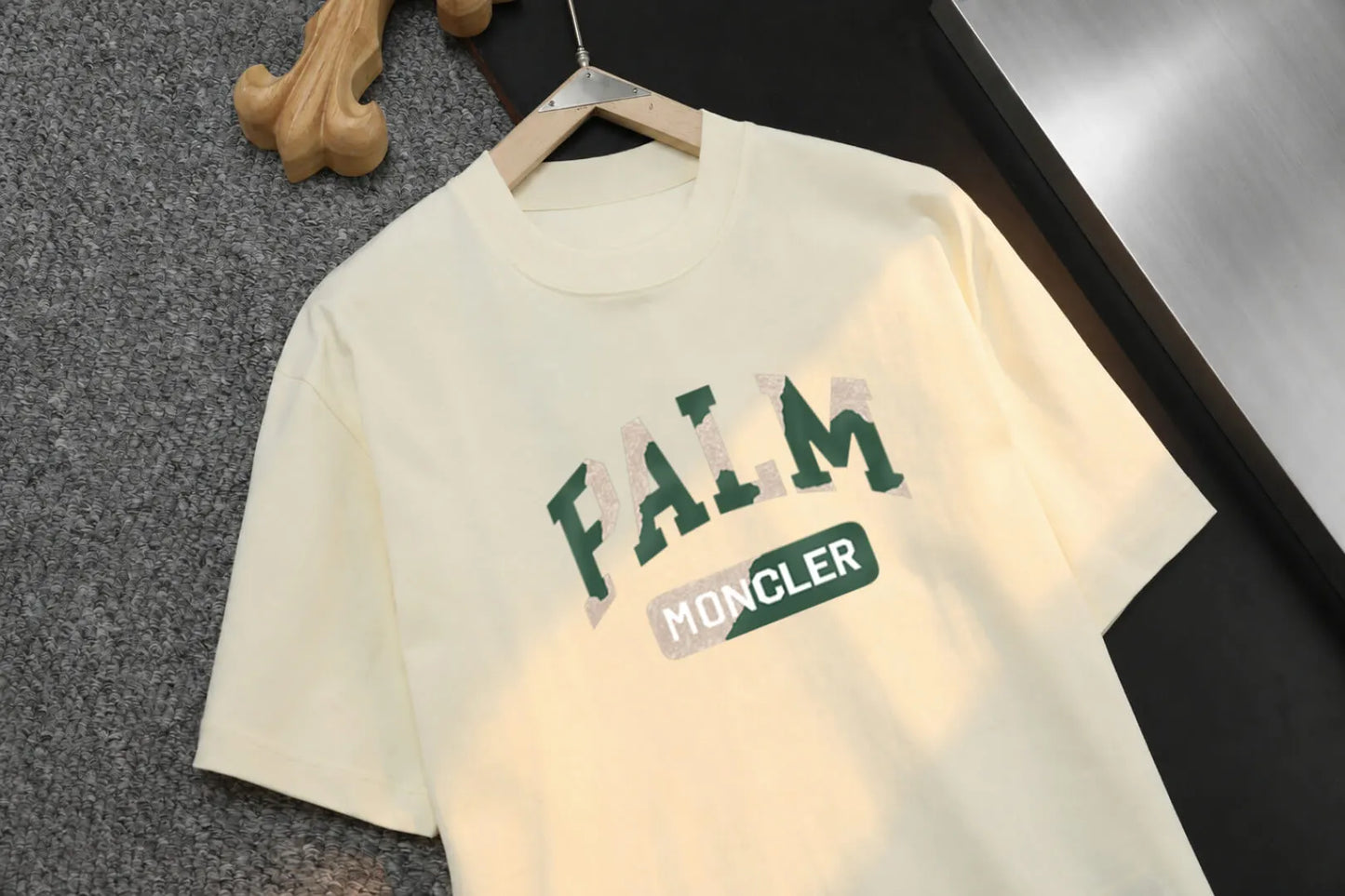 Dual‑Color Block Label Casual Loose T‑shirt
