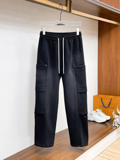 Dual‑Cargo Pocket Triangle  Pants