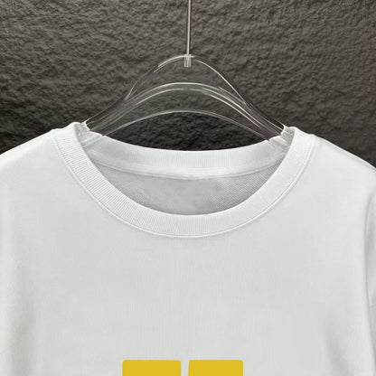 New Yellow Classic Print Sweatshirt