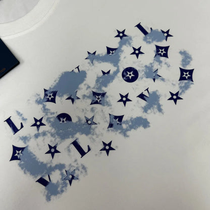 Blue Star Monogram Print T‑Shirt