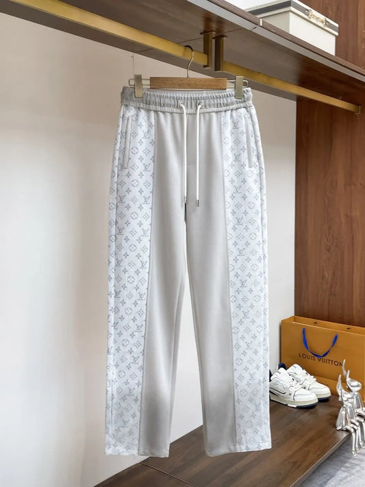 Monogram Color‑Block Straight‑Leg sweatpants