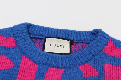 Letter Print Jacquard Sweater