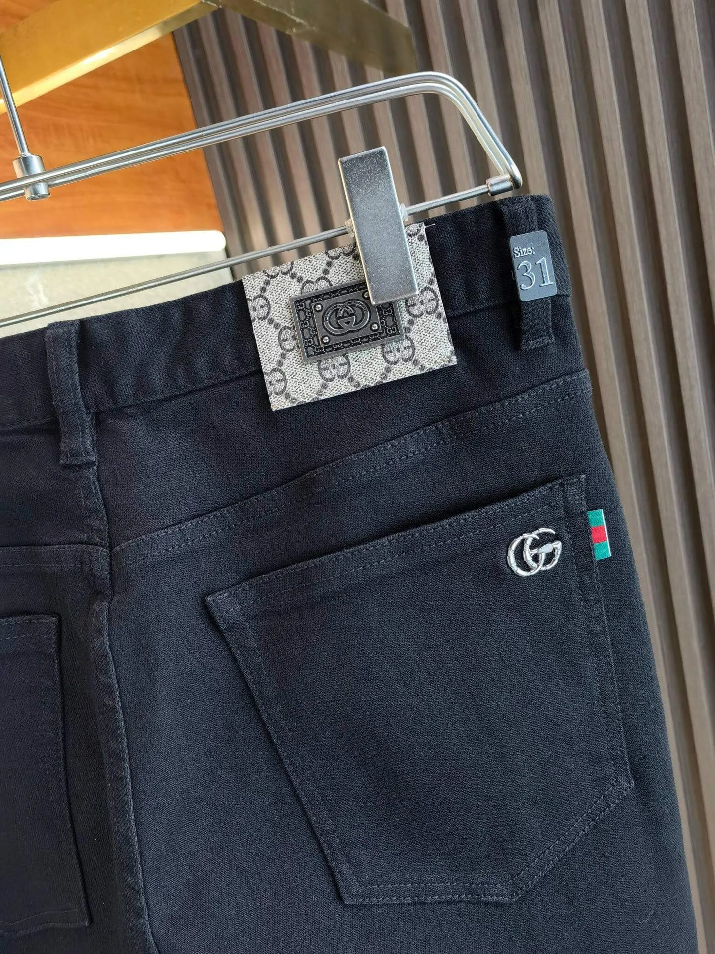 Double G Metal Emblem Jeans
