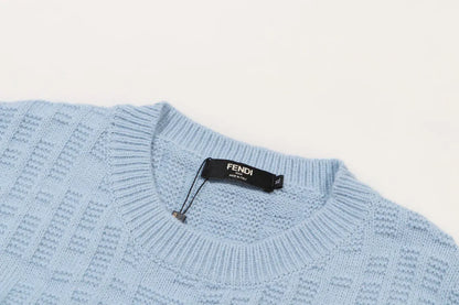 Tone‑on‑Tone Jacquard Sweater