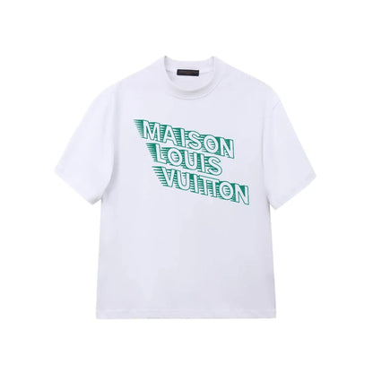 Shadow Diagonal Letter Print T-Shirt