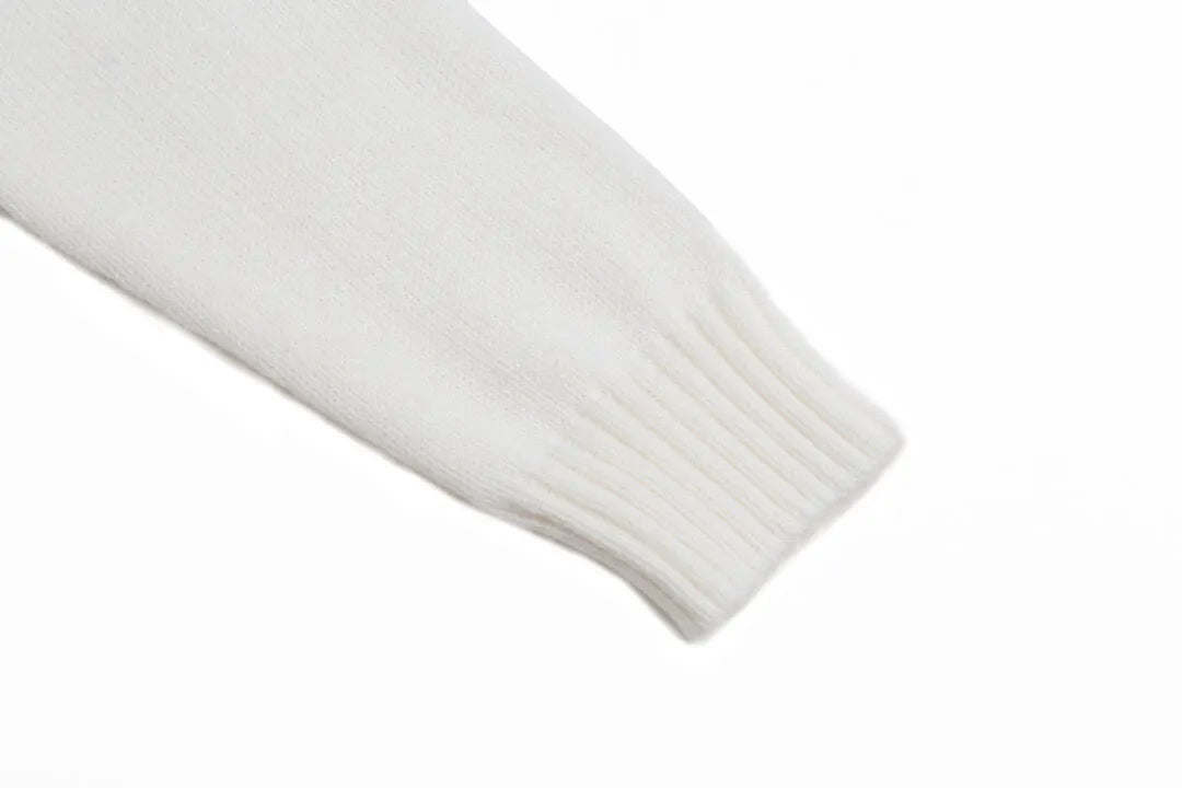 Tone‑on‑Tone Cream Sweater