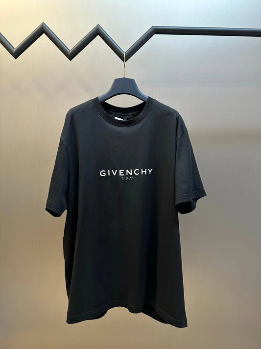 Minimalist Reverse Letter Print T-Shirt