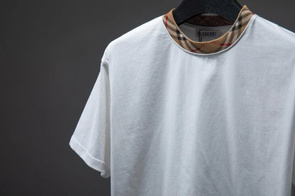 New Arrival Plaid Collar T-Shirt