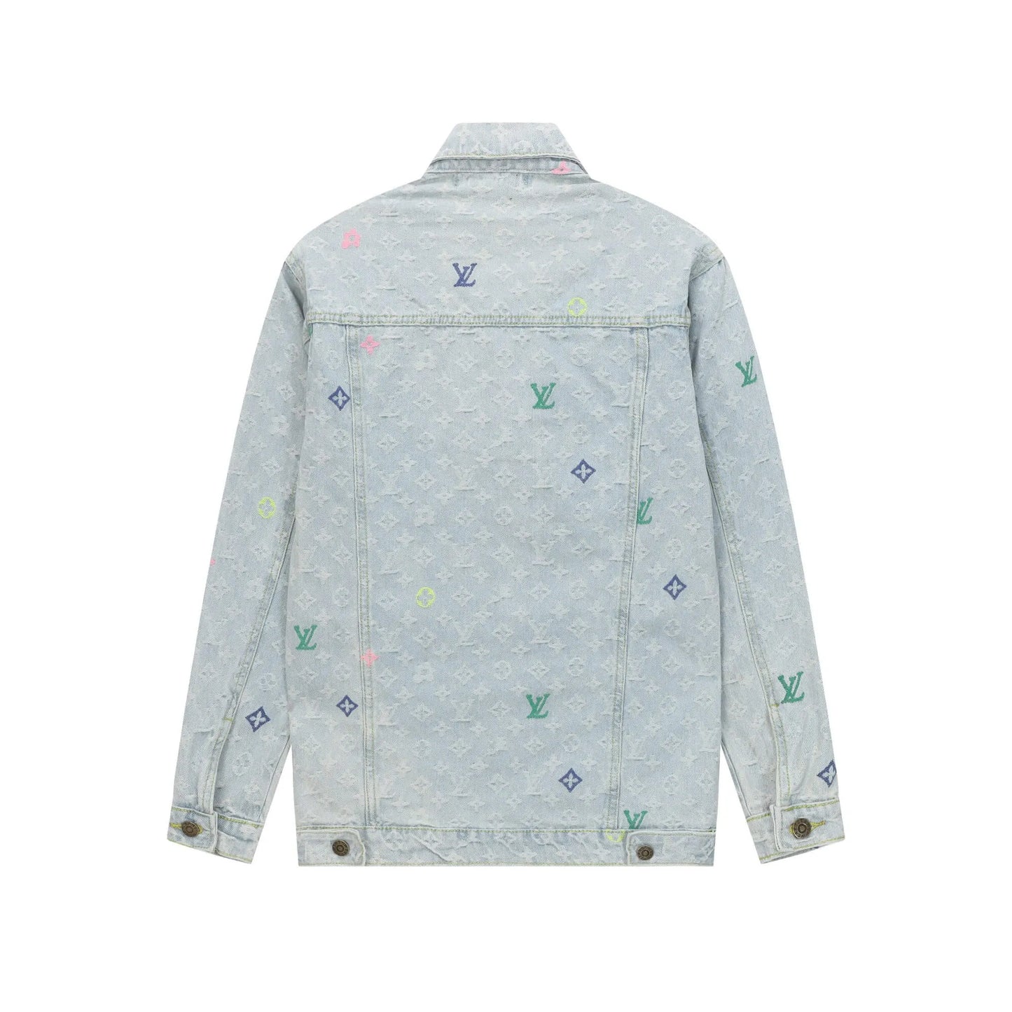 Colorful Embroidered Denim Jacket