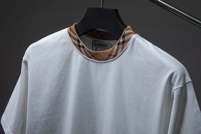 New Arrival Plaid Collar T-Shirt