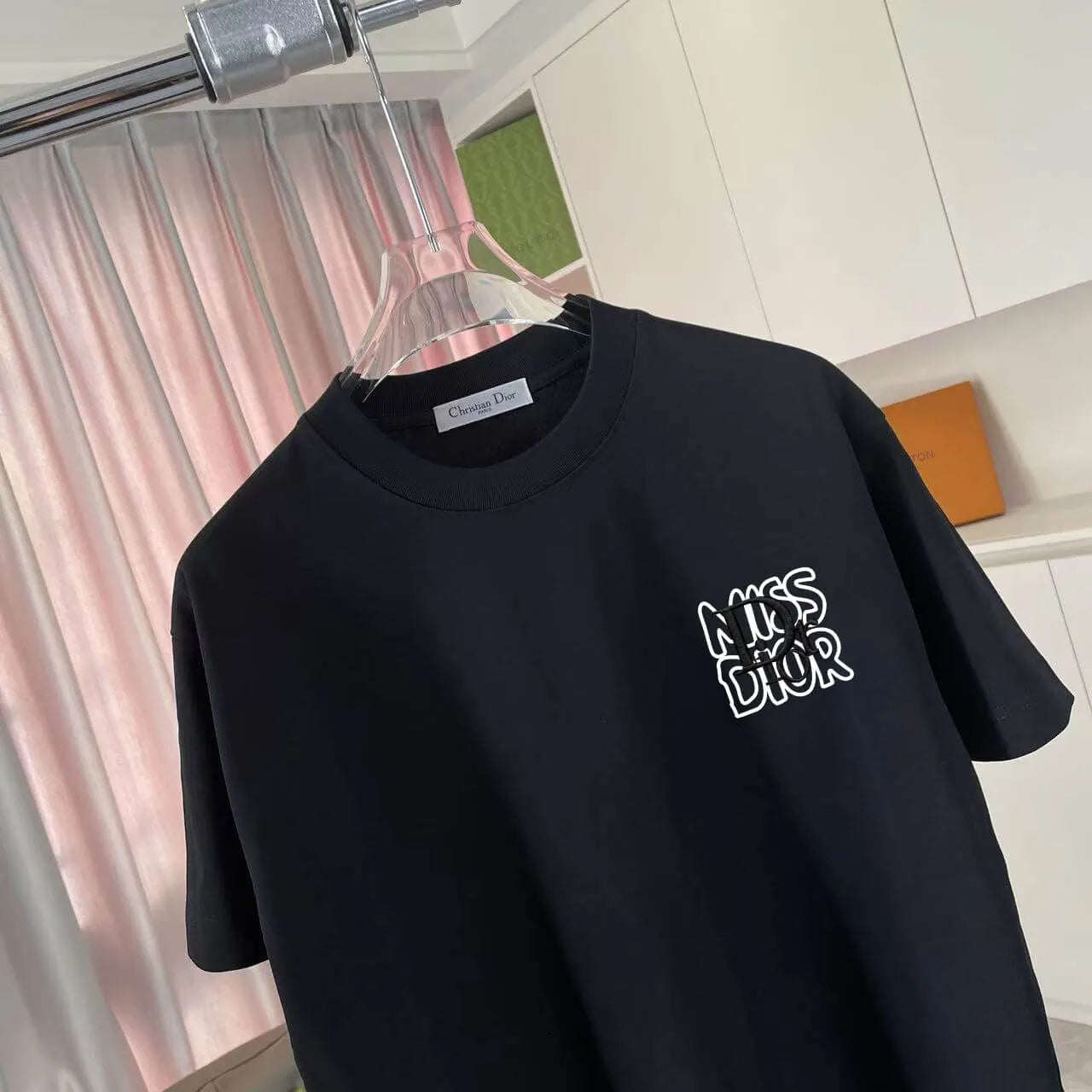 Contrast Crew Neck Casual T‑Shirt