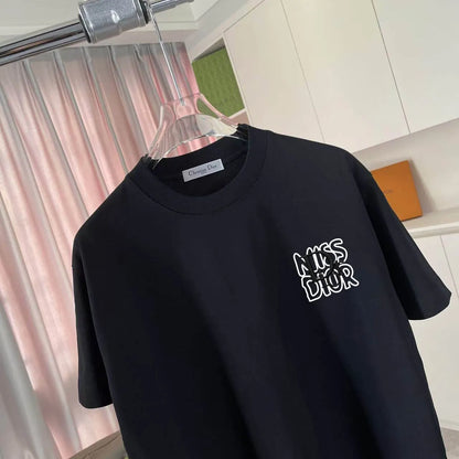 Contrast Crew Neck Casual T‑Shirt