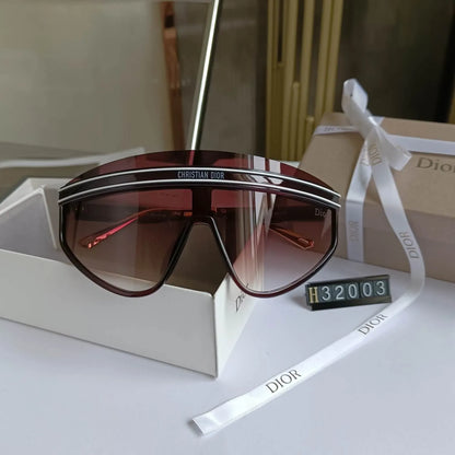 One-piece Aviator Shield Sunglasses