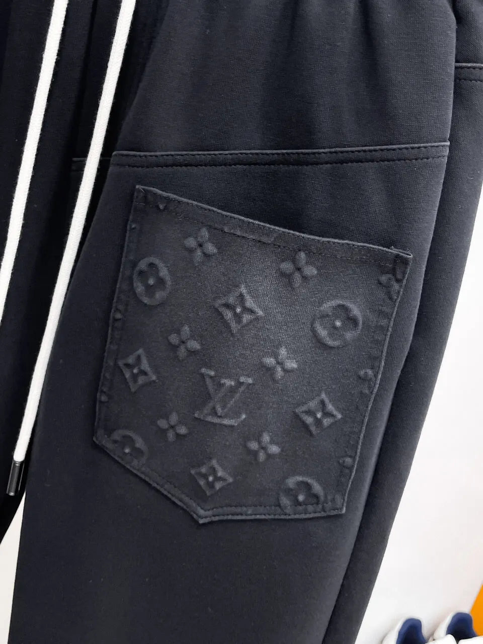 Patchwork Embossed Monogram Pants