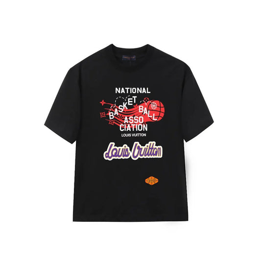Retro Basketball Print T-Shirt