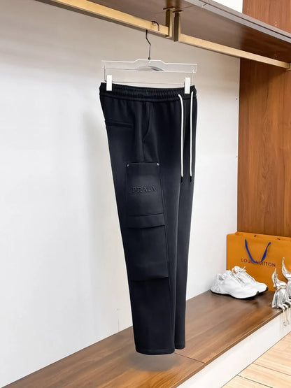 Dual‑Cargo Pocket Triangle  Pants