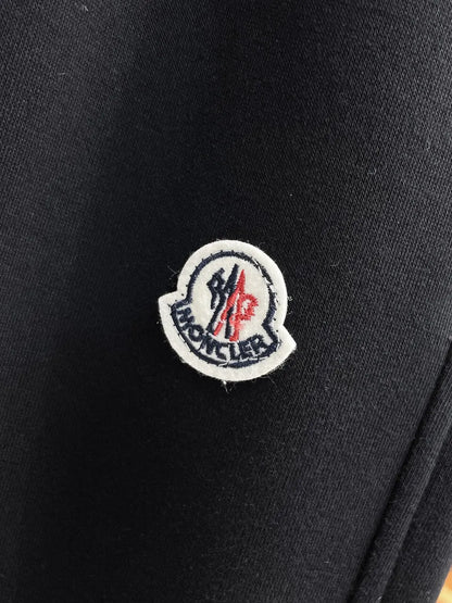 Chest Embroidered Badge Back‑Pocket Motif Pants