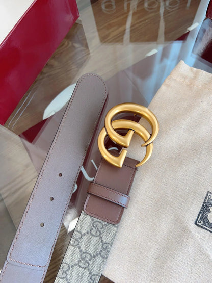 Fabric & Leather Patchwork Belt