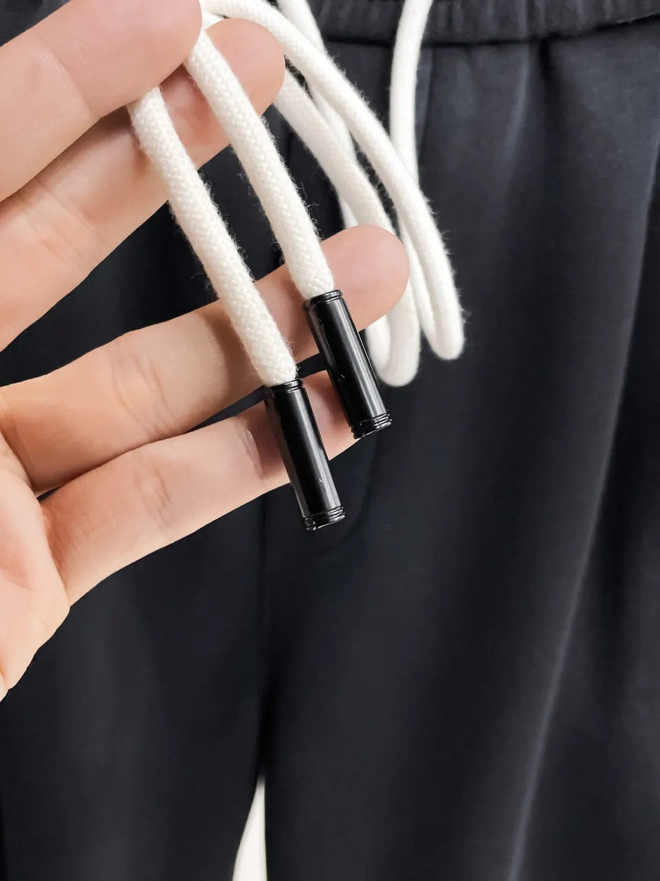Dual‑Embossed  Relaxed Fit Pants