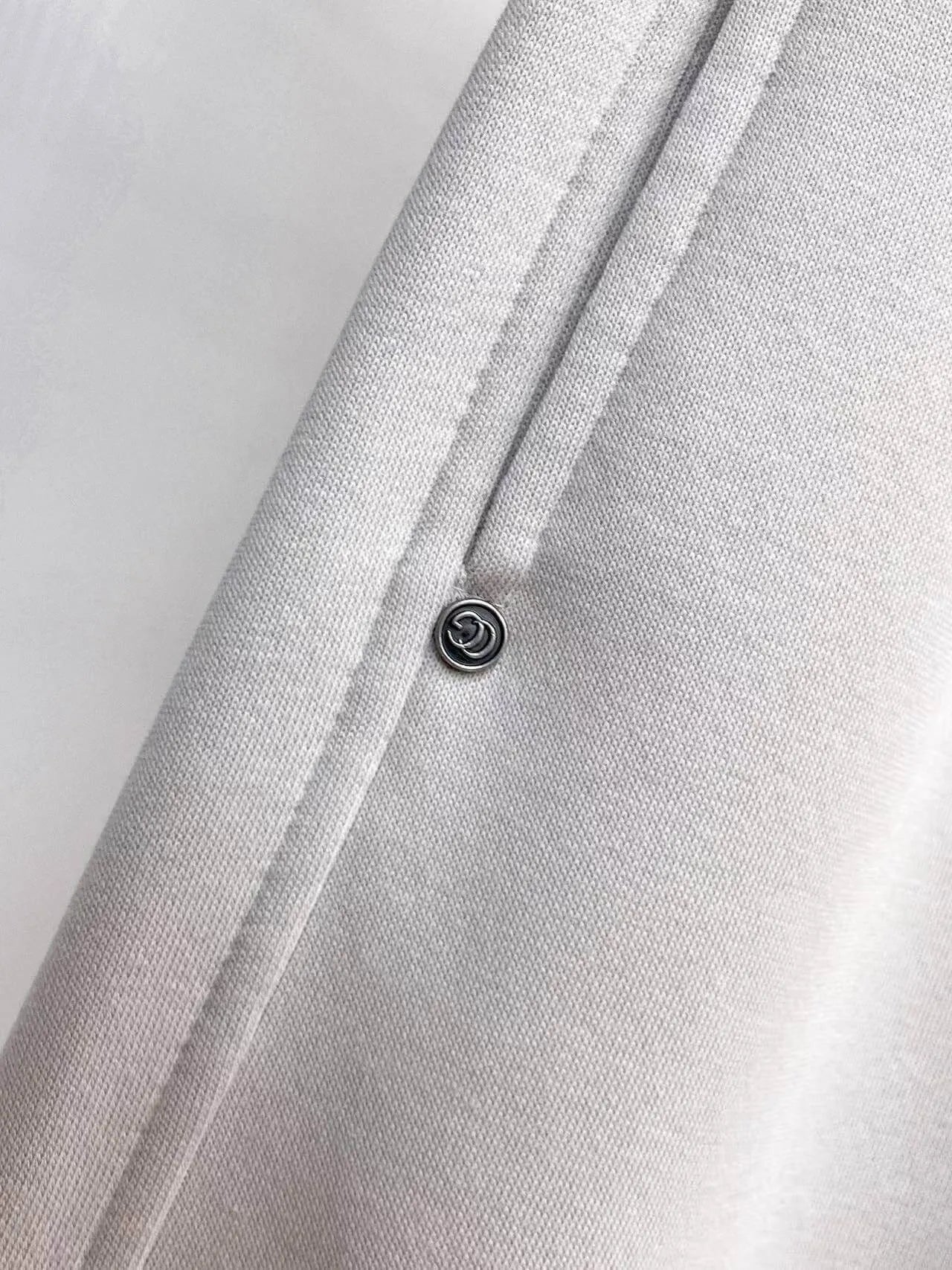 Side Embossed Drawstring‑Hem Pants