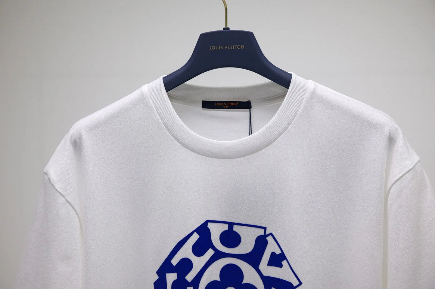 Blue Letter Print T-Shirt