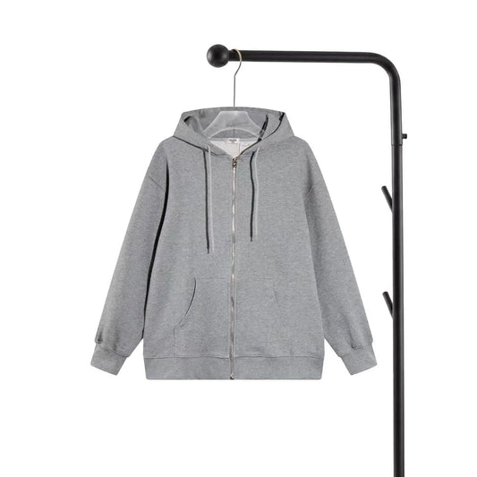 Letter Print Hooded Jacket