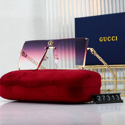 One-Piece Metal Woven Sunglasses
