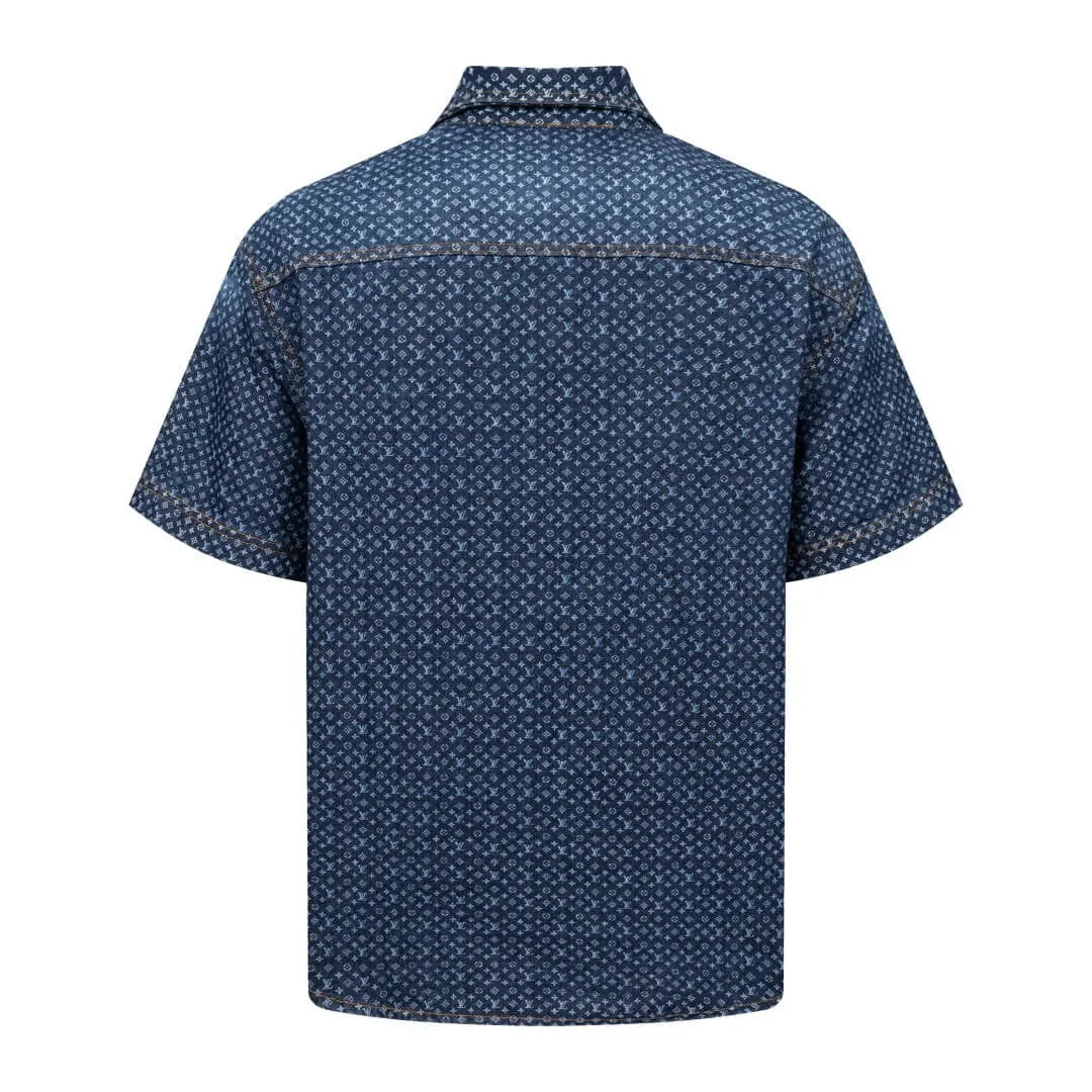 All‑Over Print Denim T‑Shirt
