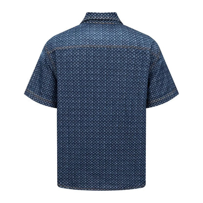 All‑Over Print Denim T‑Shirt