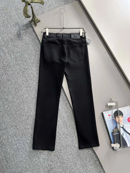 Patch Straight Jeans