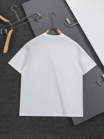 New Letter Embroidered T‑Shirt