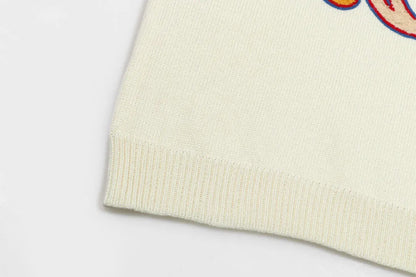 Stripe Sleeve Crew Sweater