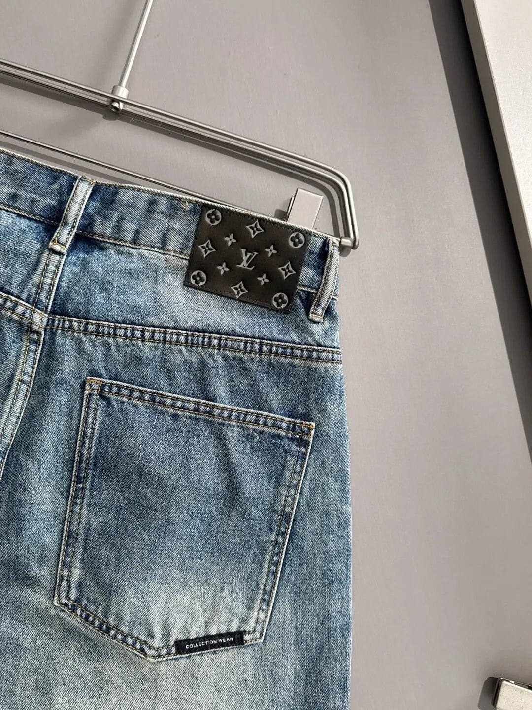 Smiley Patchwork Ripped Denim Shorts