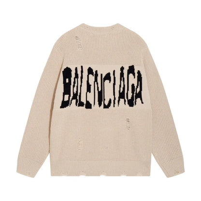 Distressed Crewneck Sweater