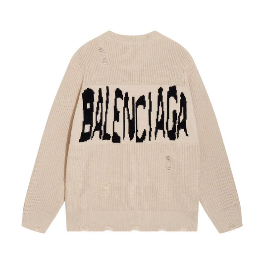 Distressed Crewneck Sweater