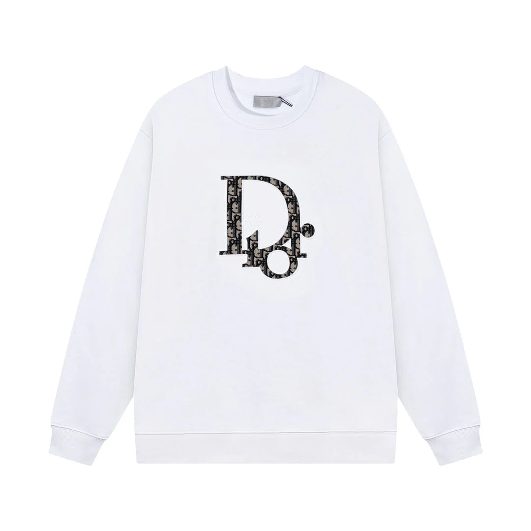 Classic Overlap Print Sweatshirt