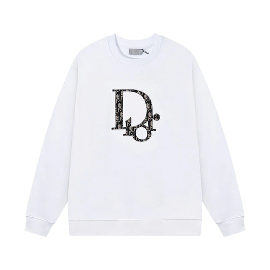 Classic Overlap Print Sweatshirt