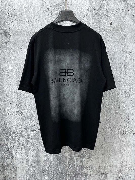 Gradient Washed Print T‑Shirt