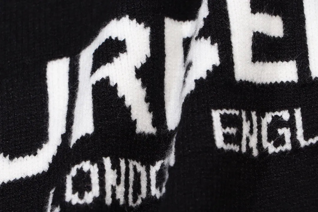 Front Letter Black Sweater