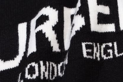 Front Letter Black Sweater