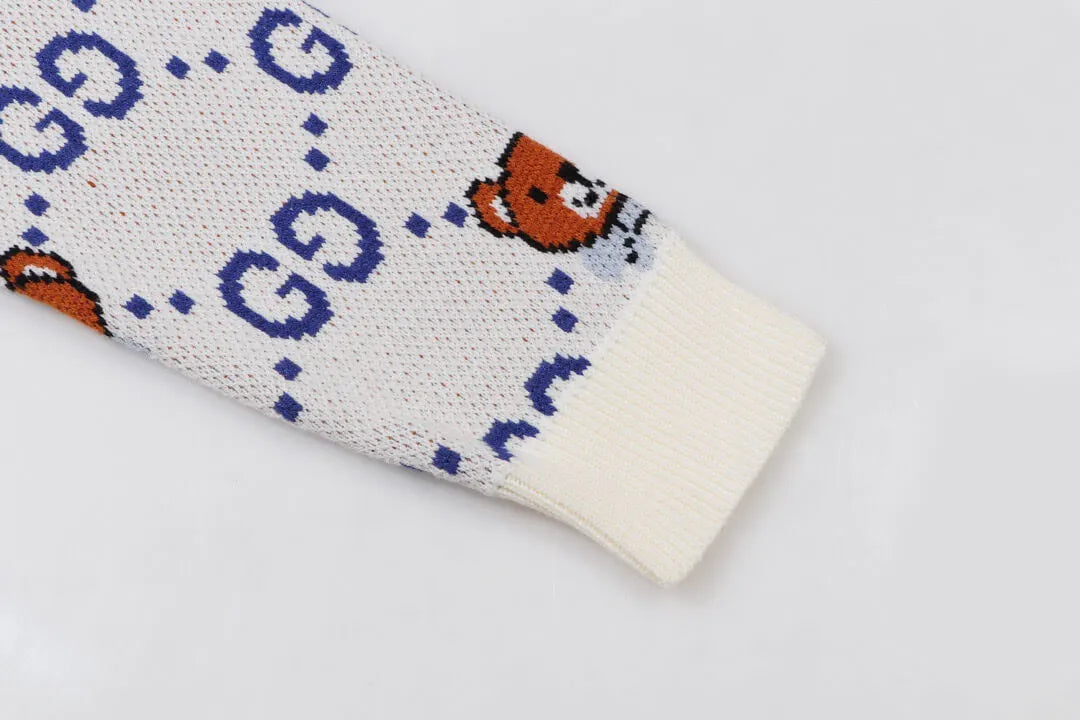 Bear Cartoon Jacquard Sweater