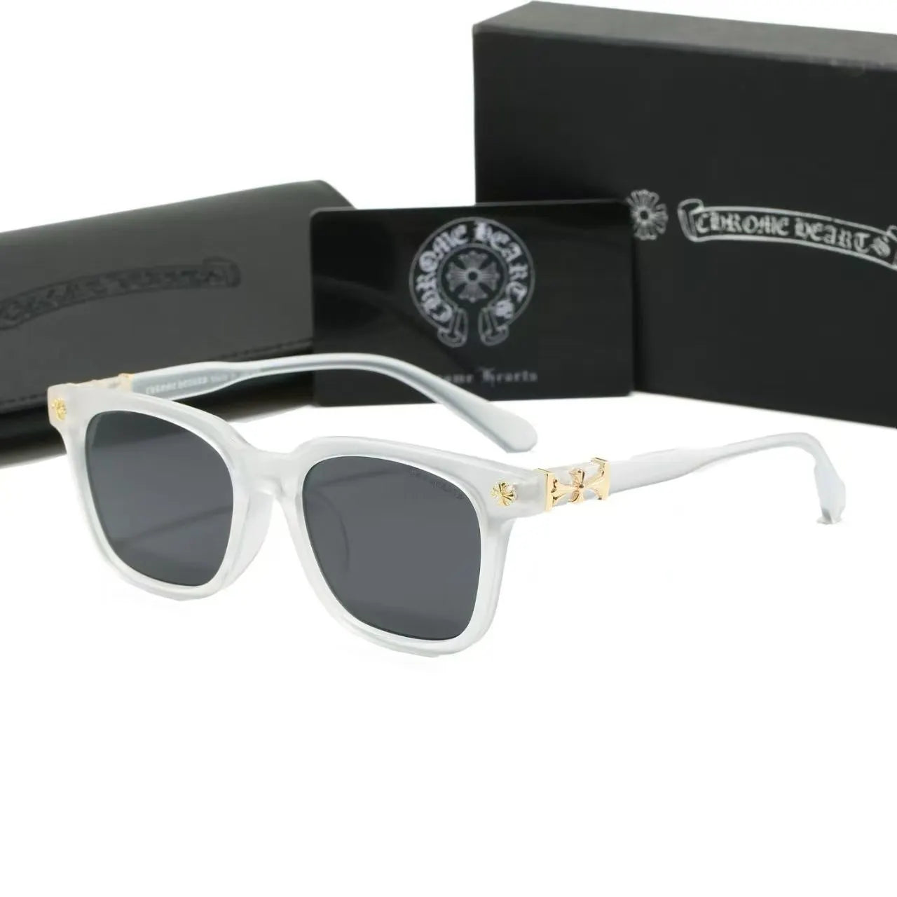 Cross Carved Wayfarer Sunglasses