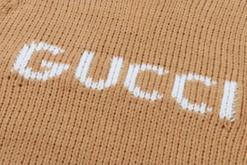 Letter Chunky Knit Sweater
